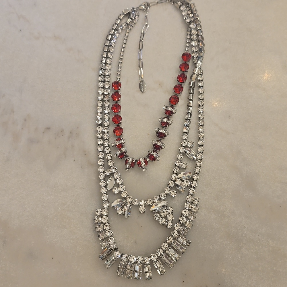 NWOT Free People Cass Layered Necklace - Picture 2 of 5